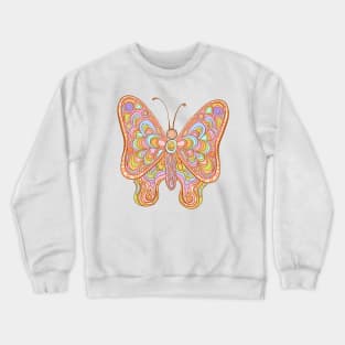 Rainbow vintage butterfly Crewneck Sweatshirt